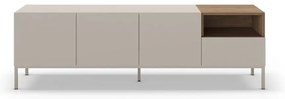 Krémový TV stolík 180x55 cm Cailin – Marckeric