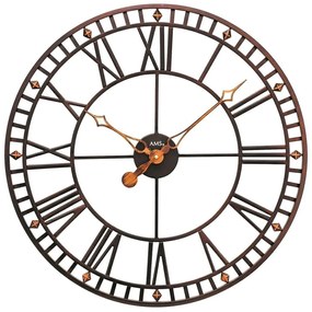 Kovové dizajnové hodiny AMS 9537