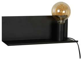 Lucide 06218/01/30 - Nástenné svietidlo SEBO 1xE27/40W/230V čierna