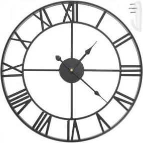 11434 Retro hodiny 47,5cm - čierne