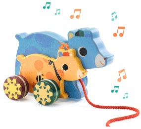 Dva medvedíky - ťahacia hračka s melódiou - Gabi & Sam