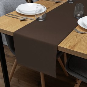 Biante Dekoračný behúň na stôl Rongo RG-015 Tmavo hnedý 20x120 cm