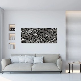 Obraz - Metalická abystrakcia (120x50 cm)