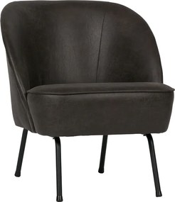 BePureHome Vogue kožené kreslo - Čierna