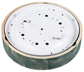 Brilagi - Stropné svietidlo PINO 2xE27/15W/230V borovica/zelená priemer 37,5 cm
