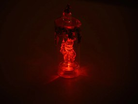 LED stĺpová sviečka SANTA 16 cm transparentná - viac variantov