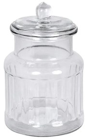 Strömshaga Sklenená miska s vekom Gustav Ribbed Small