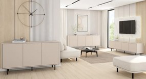 Široká TV skrinka Flax, 200 cm, béžový kašmír