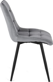 PROXIMA.store - Čalúnená jedálenská stolička RIO FARBA: sivá