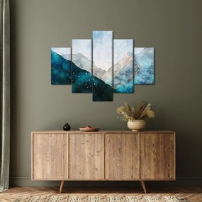 Obraz - Kresba hôr (150x105 cm)