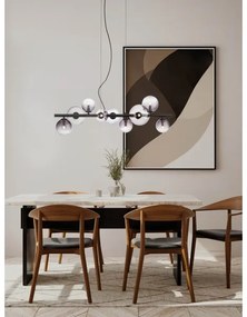 Redo 01-3989 - Luster na lanku ASTRA 9xG9/8W/230V čierna