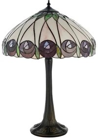 Endon 64177 - Stolná lampa Tiffany HUTCHINSON 1xE27/60W/230V pr. 40 cm