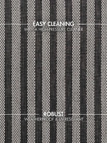 Čierny/krémovobiely vnútorný a vonkajší koberec 120x170 cm Haringey Linley – Ted Baker