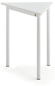 Stôl BORÅS TRIANGEL, 700x600x720 mm, laminát - biela, biela