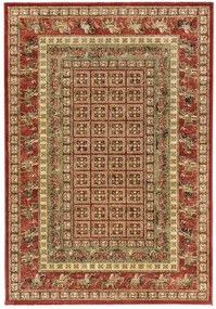 Koberce Breno Kusový koberec JENEEN 1527/C78R - PAZYRYK, červená, viacfarebná,160 x 235 cm