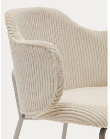 Béžové čalúnené jedálenské kreslá v súprave 2 ks Yunia – Kave Home