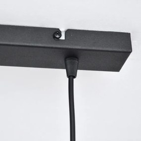 LED Luster na lanku VOLTA 2xE27/15W/230V čierna/zlatá