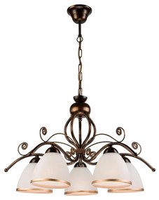 Luster na reťazi RETRO II 5xE27/60W/230V