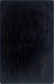TZ Čierny obdĺžnikový koberec 3D Rabbit Rozmer: 80x150 cm