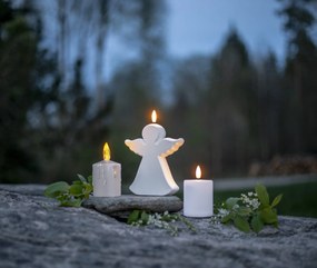 STAR TRADING LED sviečka Flamme Paula White 10 cm