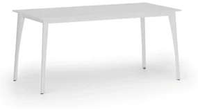 Rokovací stôl PRIMO OMEGA, 1600 x 800 mm, biela podnož, biela
