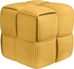 Taburetka Forinta látka cord - žltá