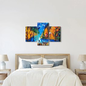 Obraz - Milenci, Pointilizmus (90x60 cm)