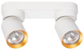 Bodové svietidlo ANDY 2xGU10/8W/230V biela/zlatá