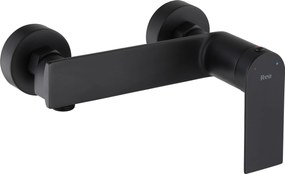 Rea Storm, nástenná sprchová batéria s ručnou sprchovou sadou, čierna matná, REA-B8033