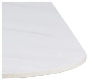 Jídelní stůl MALTA 90 cm bílý mramor