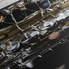 Obraz - Saxofón (120x50 cm)