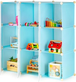 Detská modulárna policová skriňa s 9 policami