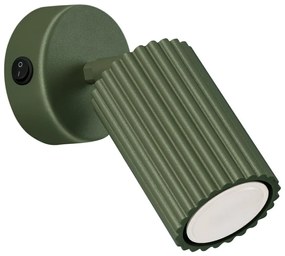 Sollux SL.1617 - Nástenné bodové svietidlo KARBON 1xGU10/10W/230V zelená SLX1296