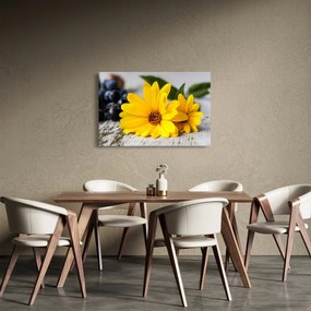 Obraz žltej kvetiny (90x60 cm)