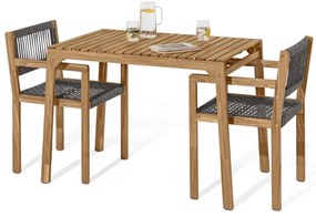 Balkónová súprava s textilným prútím