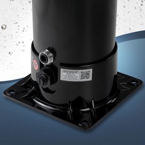 InternetovaZahrada Záhradná solárna sprcha Bow Black 20 L