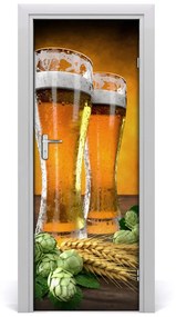 Fototapeta na dvere samolepiace dva poháre piva 85x205 cm