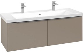 VILLEROY &amp; BOCH Subway 3.0 závesná skrinka pod umývadlo, 2 zásuvky, 1272 x 478 x 429 mm, Taupe, C60100VM