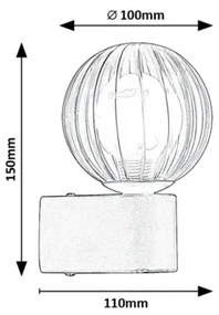 Rabalux 75021 - Vonkajšie nástenné svietidlo COLZAR 1xG9/3,5W/230V