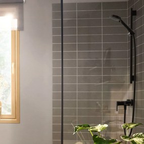 HANSGROHE Rebris E páková sprchová batéria nástenná, matná čierna, 72650670