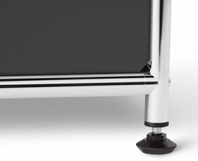 Veľká kovová komoda »CN3« so 6 výklopnými priehradkami, sivá