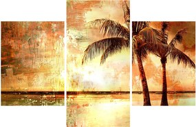 Obraz - Palmy na pláži (90x60 cm)