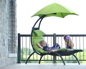 Vivere Záhradné lehátko Dream Lounger Zelená