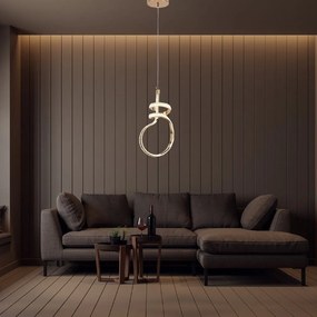 Toolight Toolight, LED závesné svietidlo, 24W, 4000K, G071-CP, zlatá, OSW-08669
