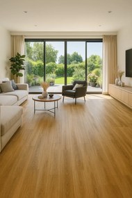 Gerflor, PVC podlaha - lino Loftex 2168 Boutic Medium, na mieru, šíře 2m,4m, hnedá, filc, chodba / predsieň