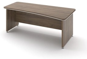 Ergonomický stôl TopOffice 200 x 100 cm, pravý, dub charleston