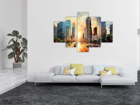 Obraz - Maľba mesta (150x105 cm)