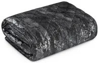 Dekorstudio Zamatový prehoz na posteľ BLINK 3 v čiernej farbe Rozmer prehozu (šírka x dĺžka): 170x210cm