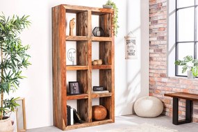 Dizajnový regál Timber 180 cm Sheesham dymový
