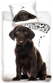 Bavlnené obliečky Šteniatko Hnedý Labrador 140x200/70x90 cm